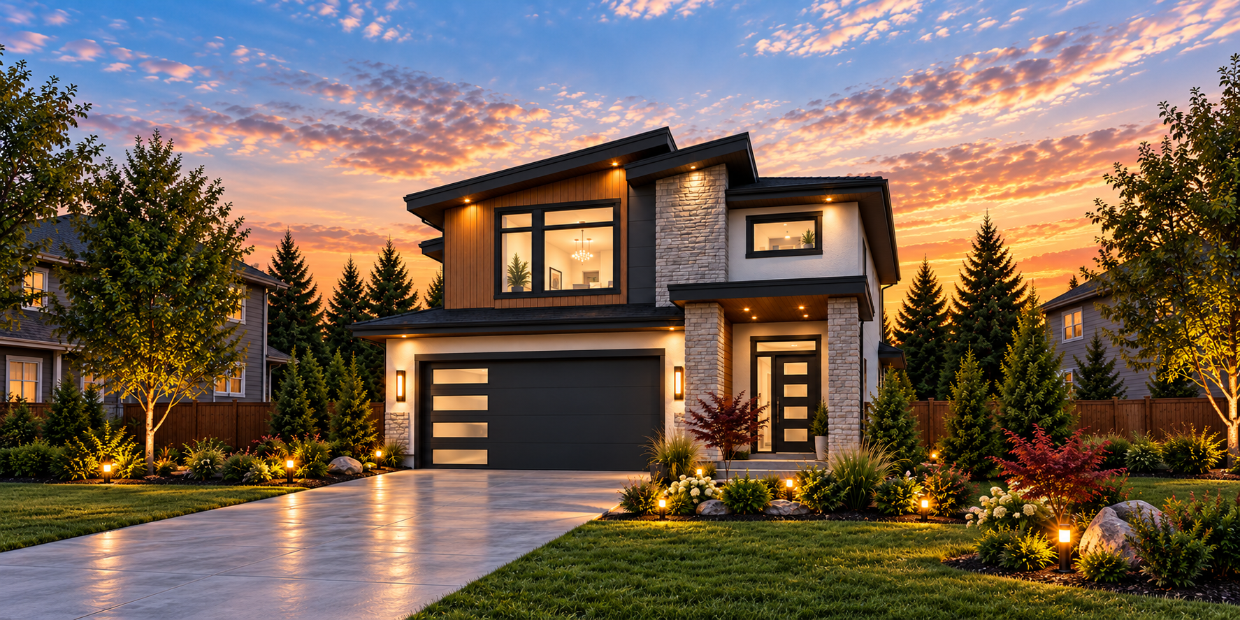 Front Double-Car Garage Home opportunity in Carrington, Calgary